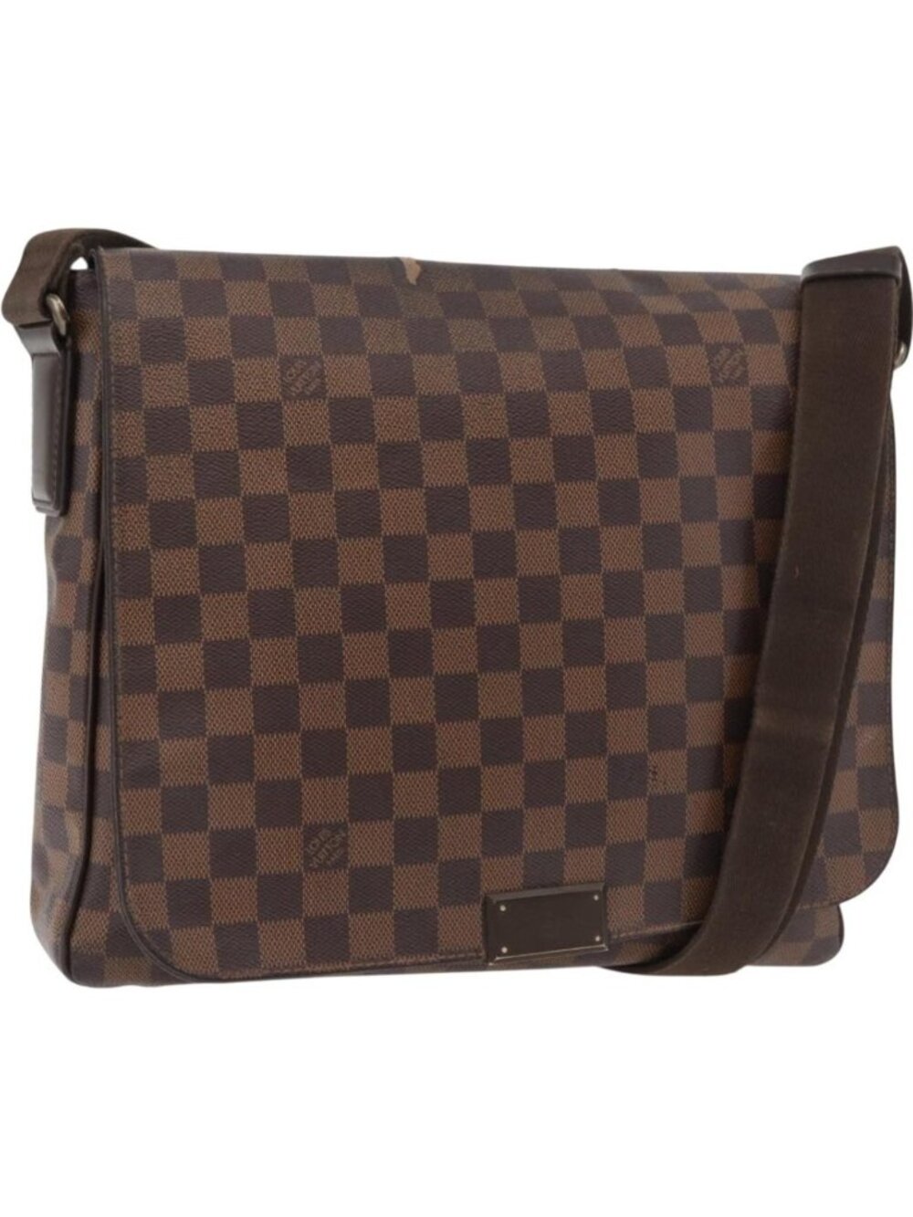 LOUIS VUITTON Damier Ebene District MM Shoulder Bag N41212
